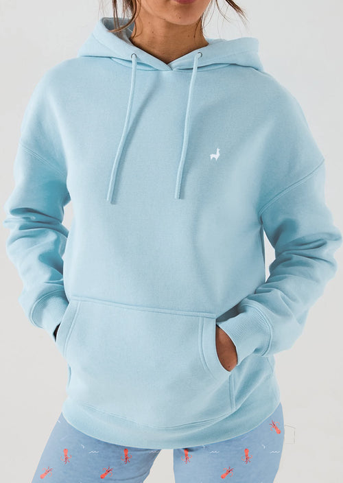 Saco con capota Unisex Bordado Azul claro