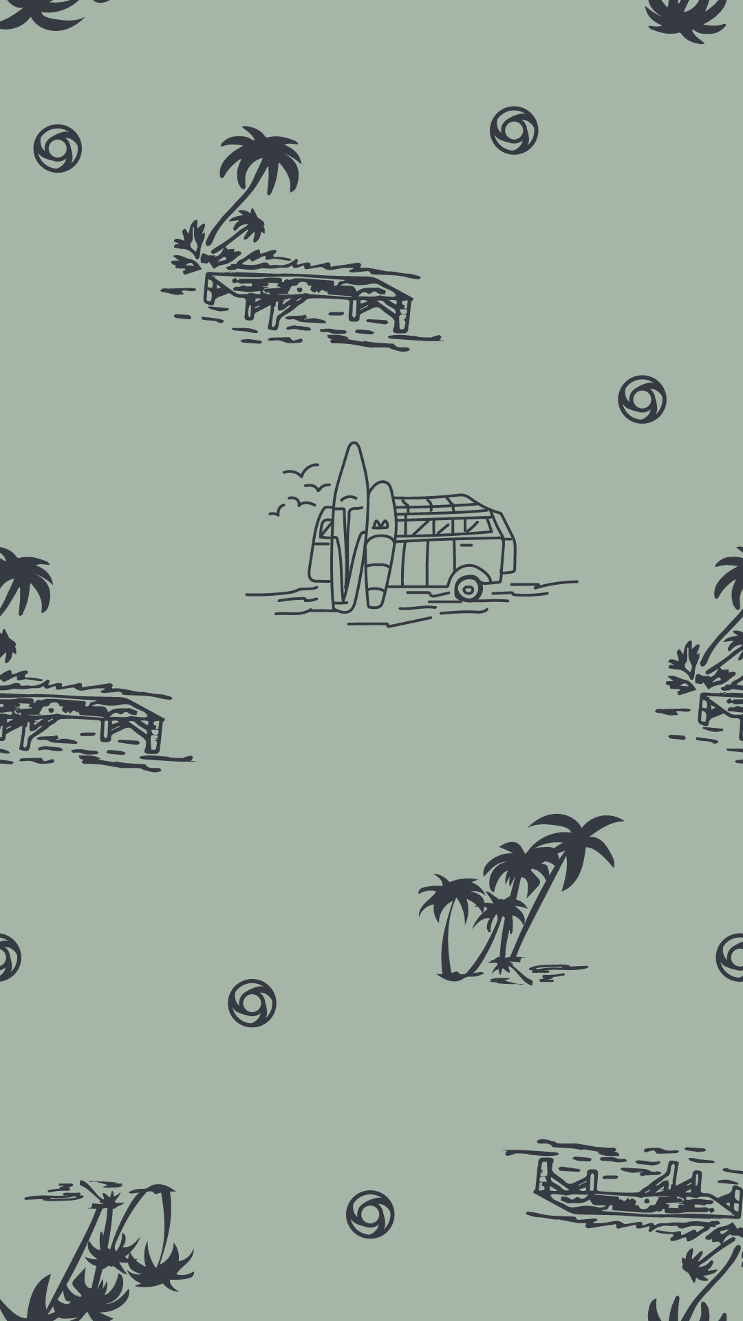 Pantalón Hombre Isla de Surf Verde TP