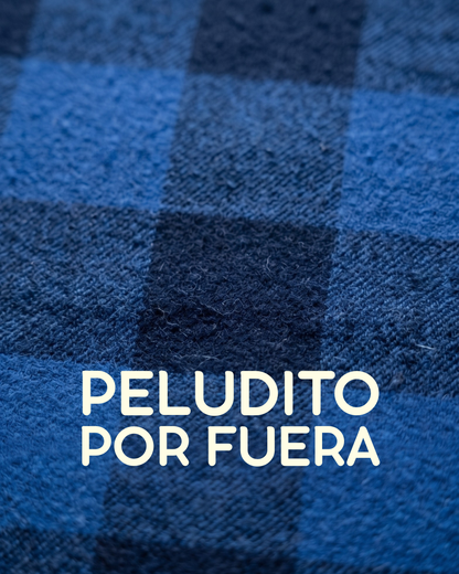 Completa pantalón Hombre Cuadros grandes azul negro LE