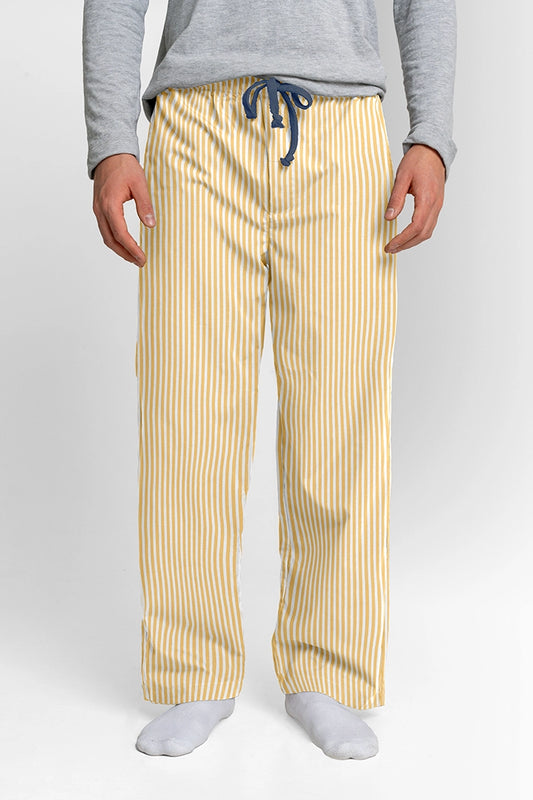Pantalón Hombre Rayas Amarillo blanco TP