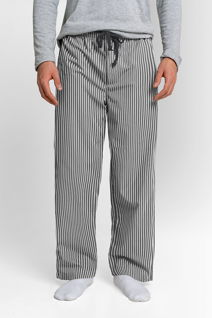 Pantalón Hombre Rayas negro blanco TP