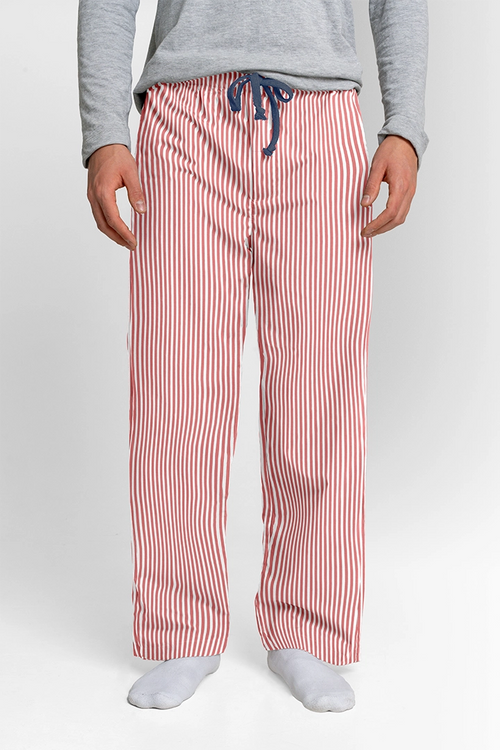 Pantalón Hombre Rayas rojo blanco TP