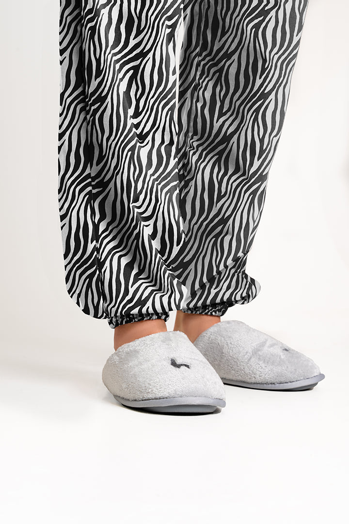Pantalón Mujer Cebra Negro Blanco CH