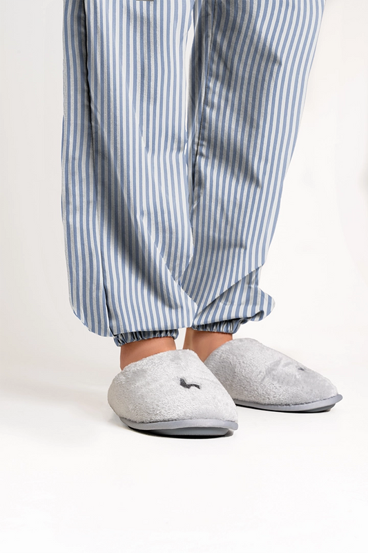 Pantalón Mujer Rayas Azul Claro Blanco CH