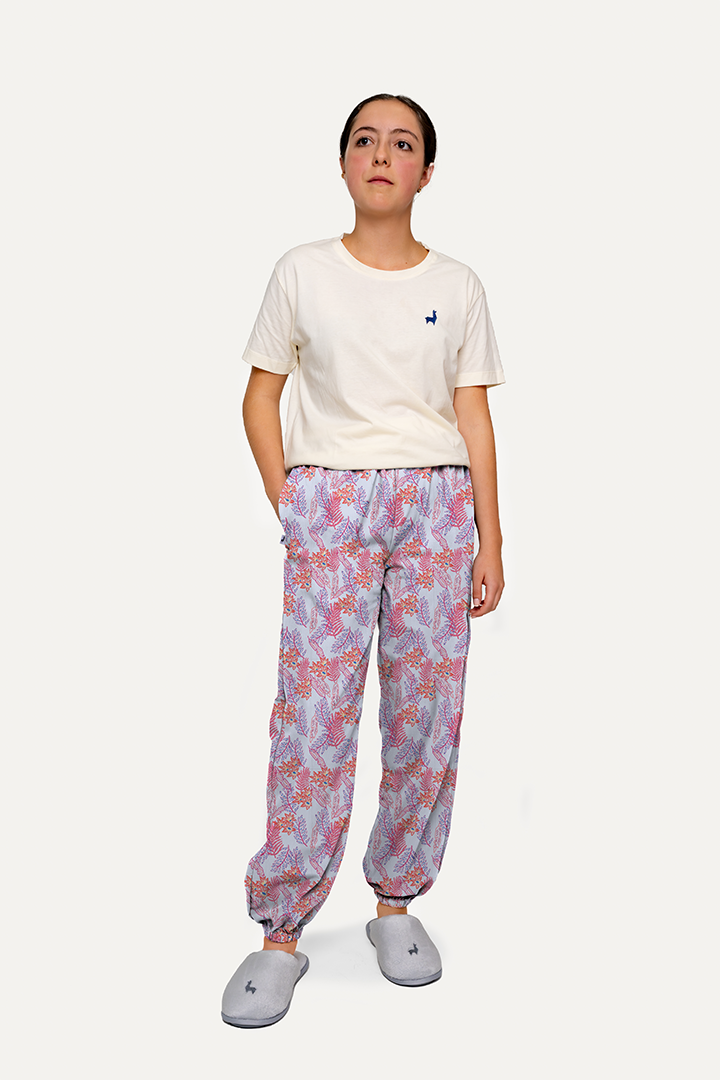 Pantalón Mujer Tropical Azul SA