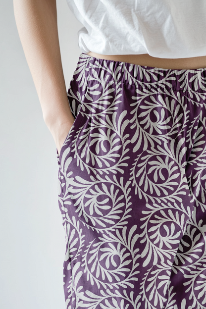 Pantalón Mujer Rama Entorchada Morada CH