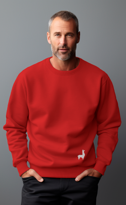 Saco redondo Unisex Llama Rojo-blanco