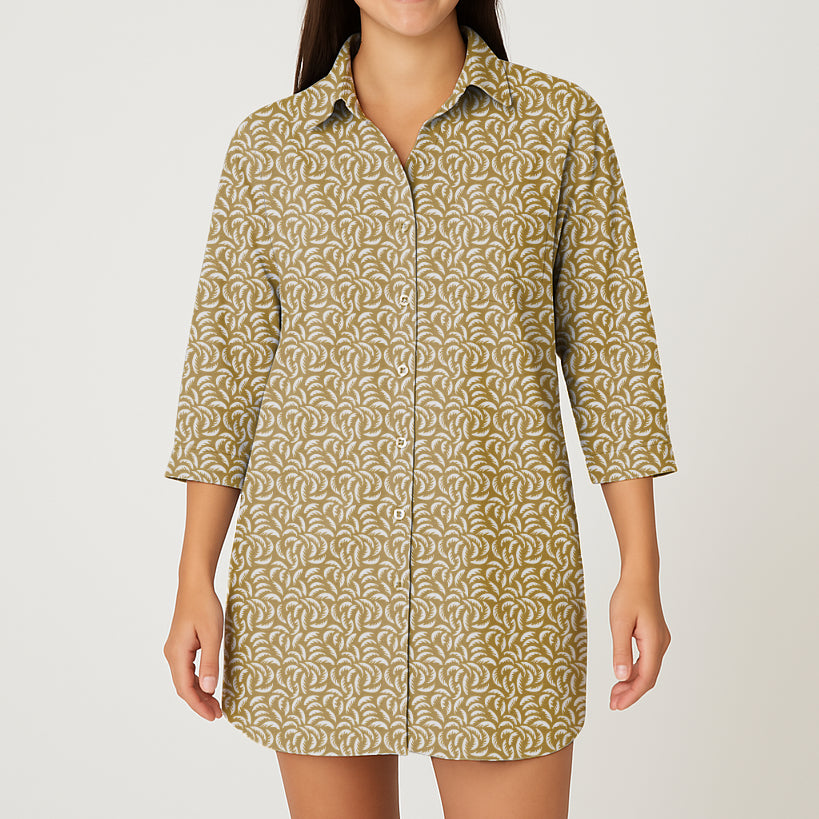 Camisón Mujer Palmas café  TP