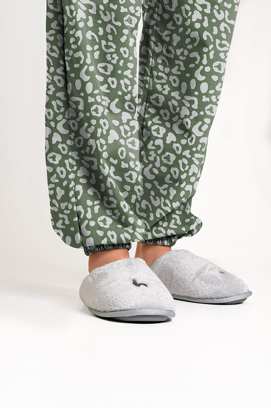 Pantalón Mujer Manchas Verde Blanco CH