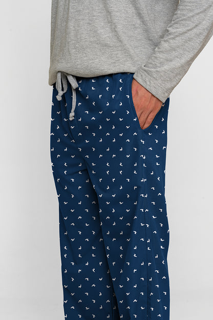 Pantalón Hombre Llamas azul oscuro PD