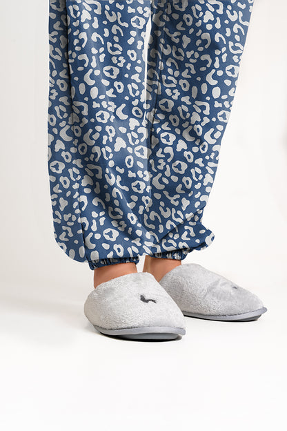 Pantalón Mujer Manchas Azul Blanco CH