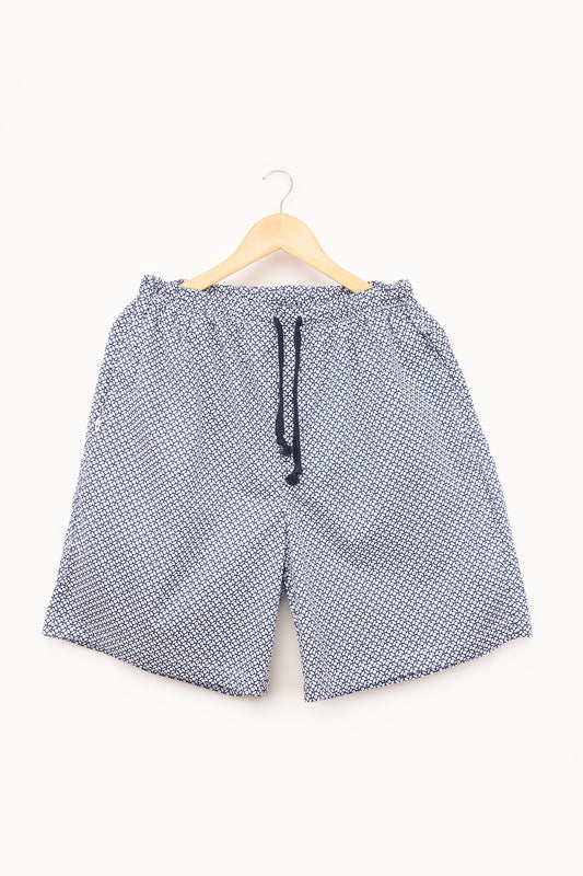 Bermuda Hombre Estrella en circulo azul blanco TP